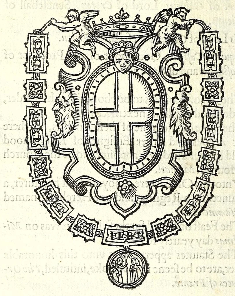 An illustration from The booke of honor and armes, 1590, leaf 154
