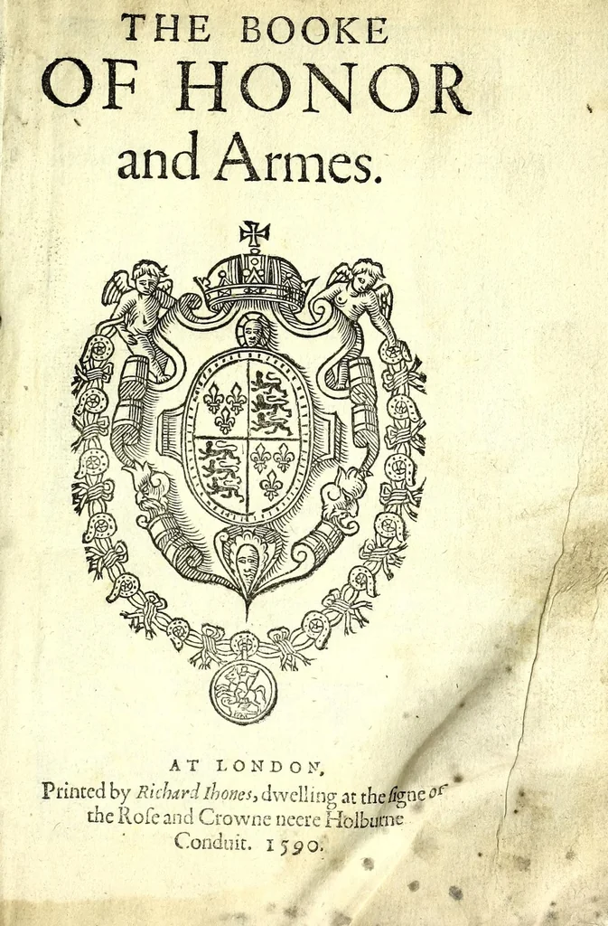 An illustration from The booke of honor and armes, 1590, leaf 5