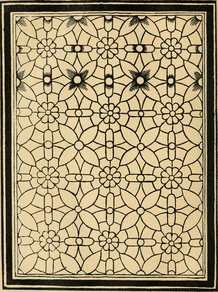 An illustration from A booke of sundry draughtes principaly serving for glasiers: and not impertinent for plasters, and gardiners : besides sundry other professions. Whereunto is annexed the manner how to anniel in glas: and also the true forme of the fornace, and the secretes thereof, 1615, leaf 105