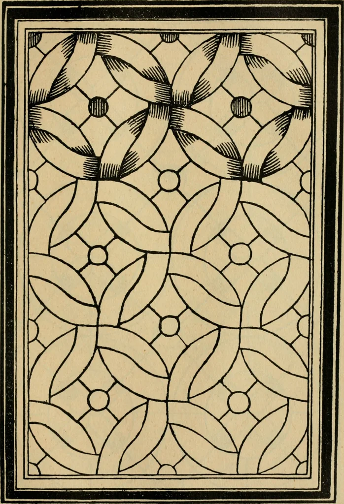 An illustration from A booke of sundry draughtes principaly serving for glasiers: and not impertinent for plasters, and gardiners : besides sundry other professions. Whereunto is annexed the manner how to anniel in glas: and also the true forme of the fornace, and the secretes thereof, 1615, leaf 108