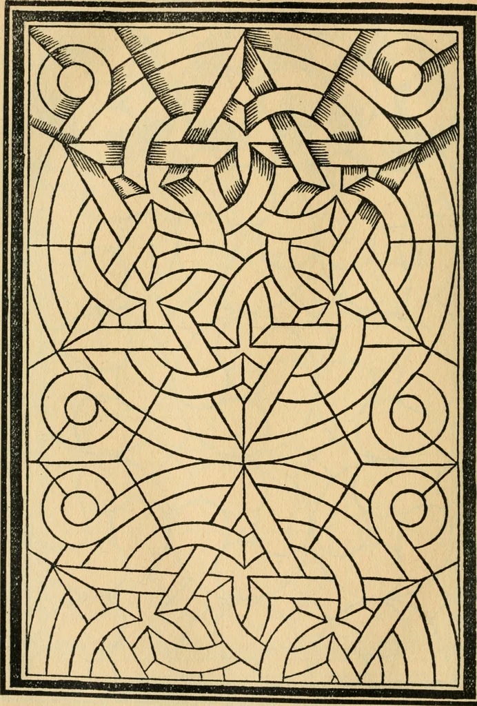 An illustration from A booke of sundry draughtes principaly serving for glasiers: and not impertinent for plasters, and gardiners : besides sundry other professions. Whereunto is annexed the manner how to anniel in glas: and also the true forme of the fornace, and the secretes thereof, 1615, leaf 113