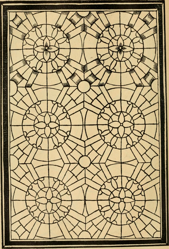 An illustration from A booke of sundry draughtes principaly serving for glasiers: and not impertinent for plasters, and gardiners : besides sundry other professions. Whereunto is annexed the manner how to anniel in glas: and also the true forme of the fornace, and the secretes thereof, 1615, leaf 115