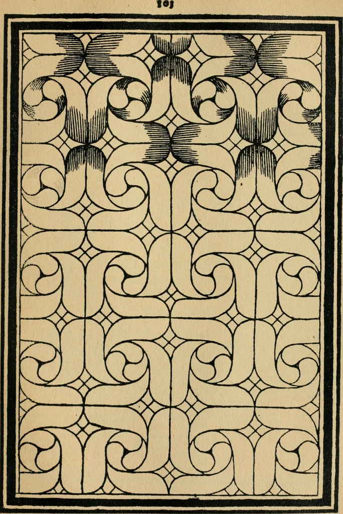 An illustration from A booke of sundry draughtes principaly serving for glasiers: and not impertinent for plasters, and gardiners : besides sundry other professions. Whereunto is annexed the manner how to anniel in glas: and also the true forme of the fornace, and the secretes thereof, 1615, leaf 130