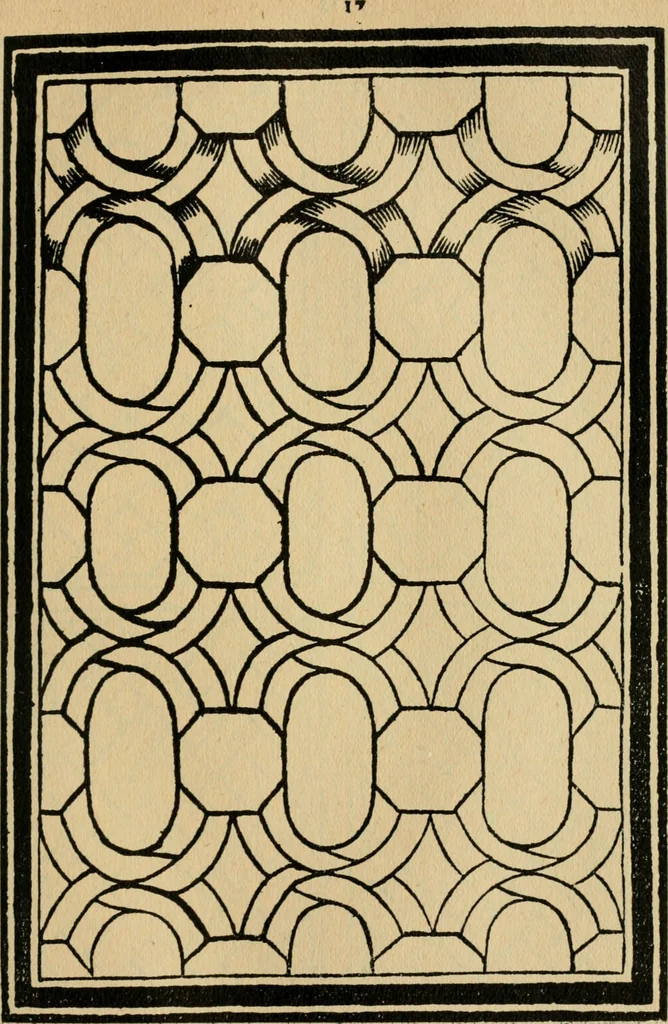 An illustration from A booke of sundry draughtes principaly serving for glasiers: and not impertinent for plasters, and gardiners : besides sundry other professions. Whereunto is annexed the manner how to anniel in glas: and also the true forme of the fornace, and the secretes thereof, 1615, leaf 42