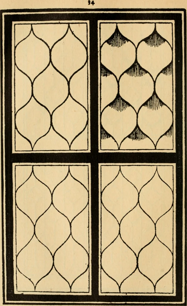 An illustration from A booke of sundry draughtes principaly serving for glasiers: and not impertinent for plasters, and gardiners : besides sundry other professions. Whereunto is annexed the manner how to anniel in glas: and also the true forme of the fornace, and the secretes thereof, 1615, leaf 55