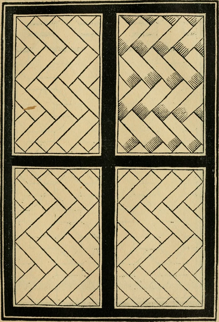 An illustration from A booke of sundry draughtes principaly serving for glasiers: and not impertinent for plasters, and gardiners : besides sundry other professions. Whereunto is annexed the manner how to anniel in glas: and also the true forme of the fornace, and the secretes thereof, 1615, leaf 58