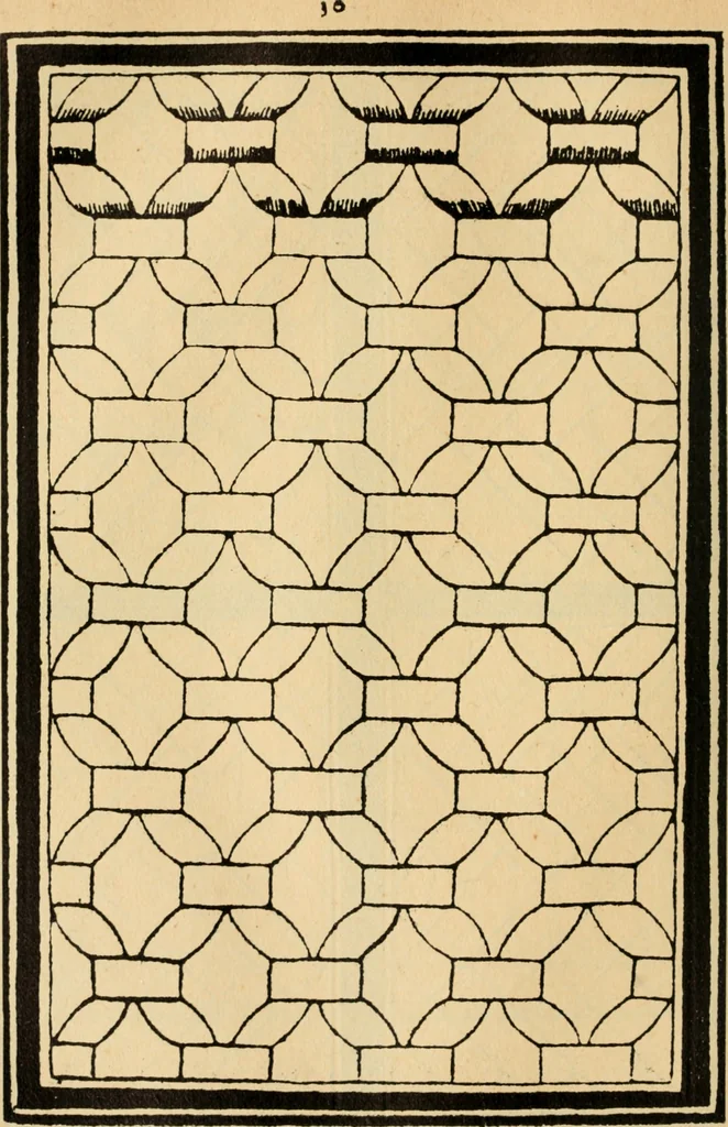 An illustration from A booke of sundry draughtes principaly serving for glasiers: and not impertinent for plasters, and gardiners : besides sundry other professions. Whereunto is annexed the manner how to anniel in glas: and also the true forme of the fornace, and the secretes thereof, 1615, leaf 59