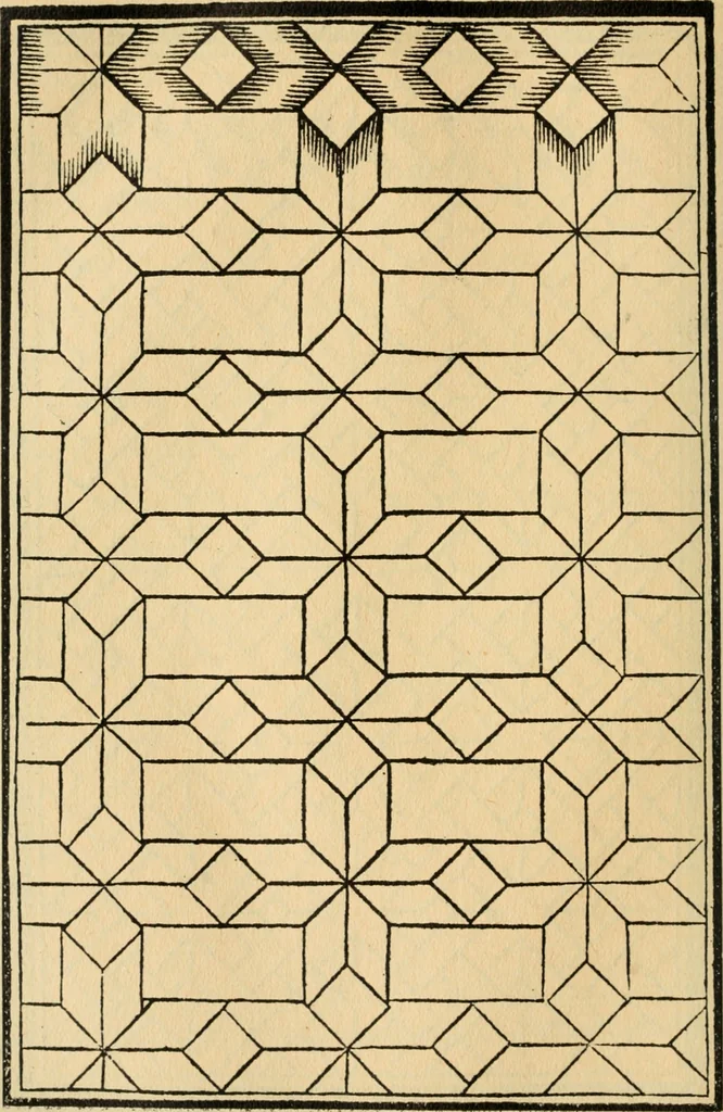 An illustration from A booke of sundry draughtes principaly serving for glasiers: and not impertinent for plasters, and gardiners : besides sundry other professions. Whereunto is annexed the manner how to anniel in glas: and also the true forme of the fornace, and the secretes thereof, 1615, leaf 73