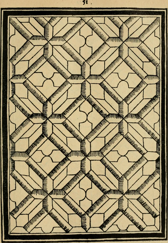 An illustration from A booke of sundry draughtes principaly serving for glasiers: and not impertinent for plasters, and gardiners : besides sundry other professions. Whereunto is annexed the manner how to anniel in glas: and also the true forme of the fornace, and the secretes thereof, 1615, leaf 76