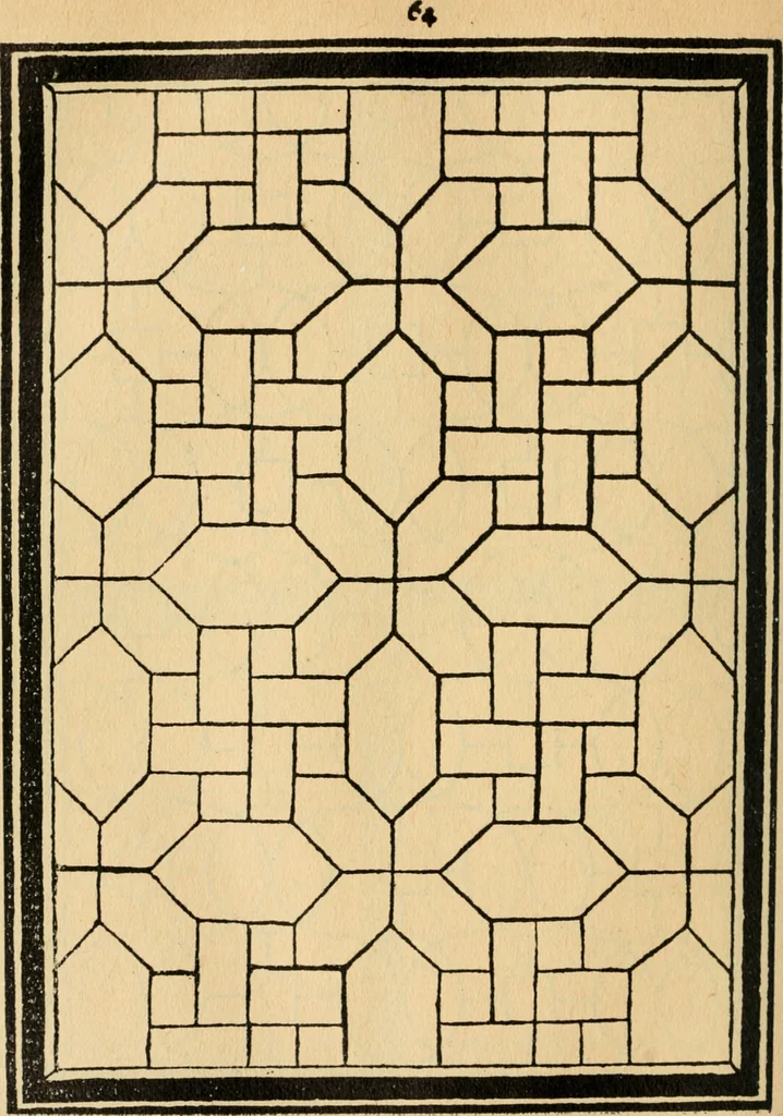 An illustration from A booke of sundry draughtes principaly serving for glasiers: and not impertinent for plasters, and gardiners : besides sundry other professions. Whereunto is annexed the manner how to anniel in glas: and also the true forme of the fornace, and the secretes thereof, 1615, leaf 89