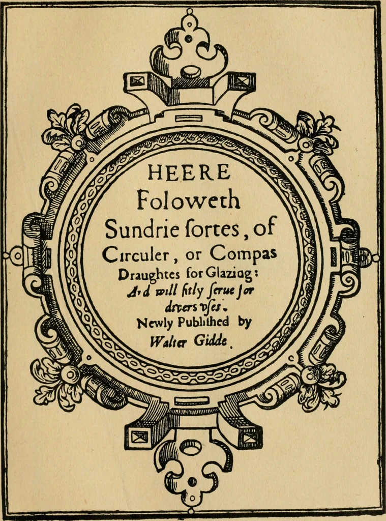 An illustration from A booke of sundry draughtes principaly serving for glasiers: and not impertinent for plasters, and gardiners : besides sundry other professions. Whereunto is annexed the manner how to anniel in glas: and also the true forme of the fornace, and the secretes thereof, 1615, leaf 92