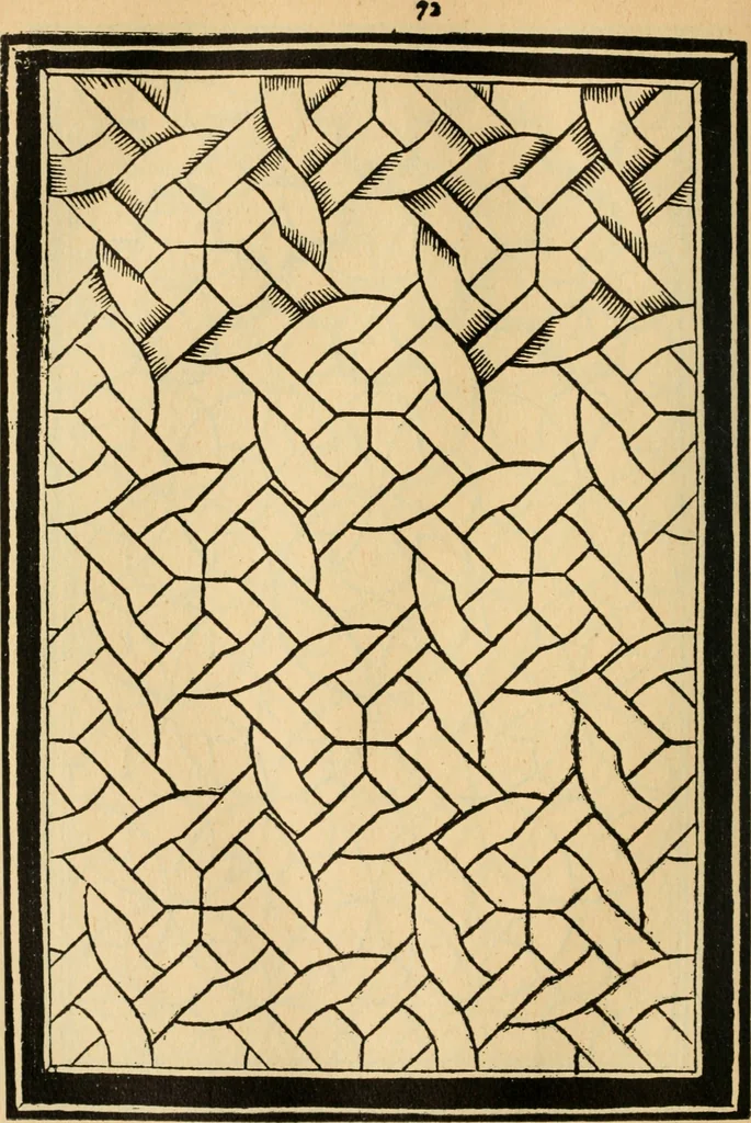 An illustration from A booke of sundry draughtes principaly serving for glasiers: and not impertinent for plasters, and gardiners : besides sundry other professions. Whereunto is annexed the manner how to anniel in glas: and also the true forme of the fornace, and the secretes thereof, 1615, leaf 99