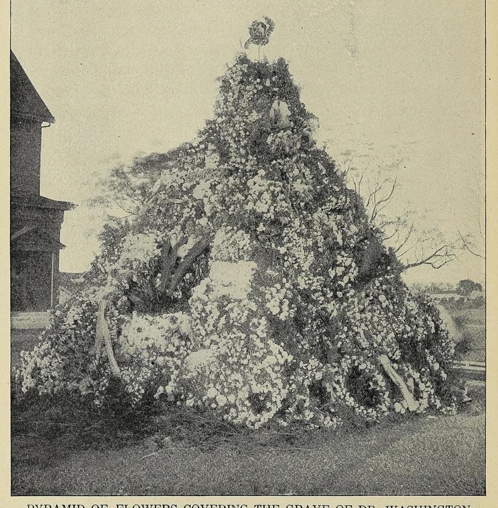 An illustration from Booker T. Washington, the master mind of a child of slavery; an appealing life story rivaling in its picturesque simplicity and power those recounted about the lives of Washington and Lincoln. A biographical tale destined to live in history and furnish an inspiration for present and future generations; a human interest story depicting the life achievements of a great leader of a rising race, 1915, leaf 82