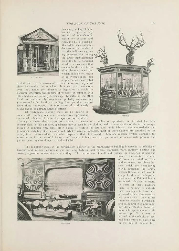 An illustration from The book of the fair; an historical and descriptive presentation of the world's science, art, and industry, as viewed through the Columbian Exposition at Chicago in 1893, 1893, leaf 165