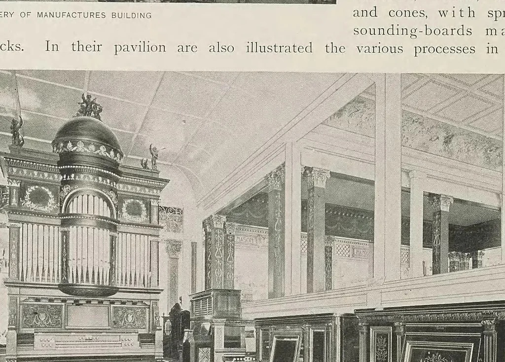 An illustration from The book of the fair; an historical and descriptive presentation of the world's science, art, and industry, as viewed through the Columbian Exposition at Chicago in 1893, 1893, leaf 36