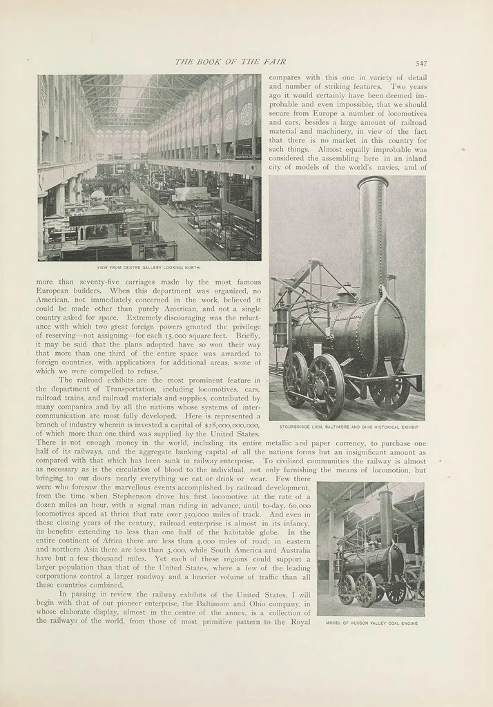 An illustration from The book of the fair; an historical and descriptive presentation of the world's science, art, and industry, as viewed through the Columbian Exposition at Chicago in 1893, 1893, leaf 151