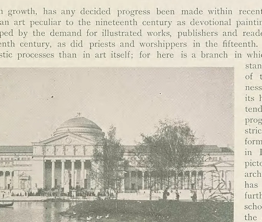 An illustration from The book of the fair; an historical and descriptive presentation of the world's science, art, and industry, as viewed through the Columbian Exposition at Chicago in 1893, 1893, leaf 71