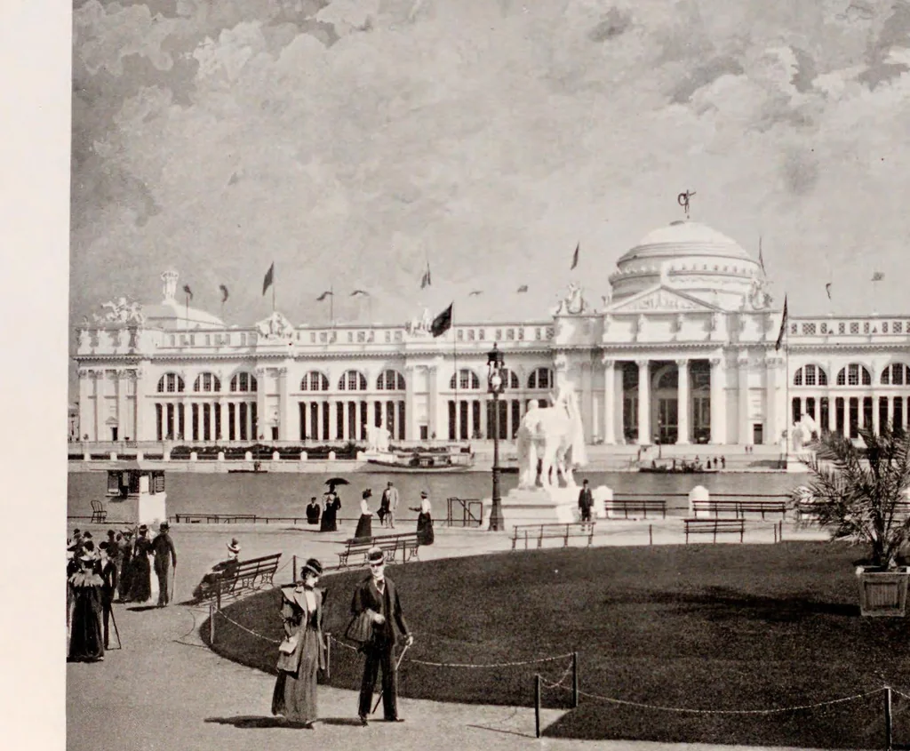 An illustration from The book of the fair : an historical and descriptive presentation of the world's science, art, and industry, as viewed through the Columbian exposition at Chicago in 1893 ..., 1893, leaf 8