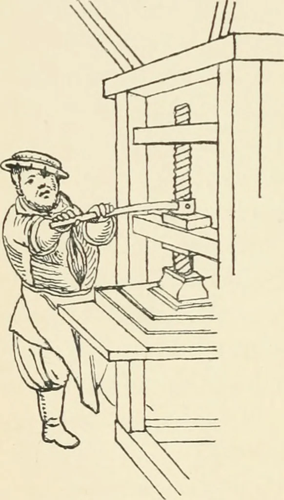An illustration from The book, its history and development, 1907, leaf 107