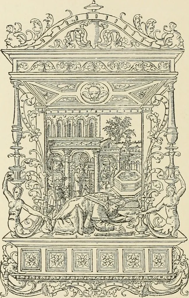 An illustration from The book: its printers, illustrators, and binders, from Gutenberg to the present time, 1890, leaf 151
