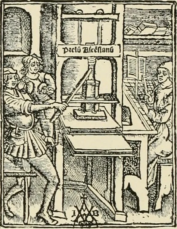 An illustration from The book: its printers, illustrators, and binders, from Gutenberg to the present time, 1890, leaf 159
