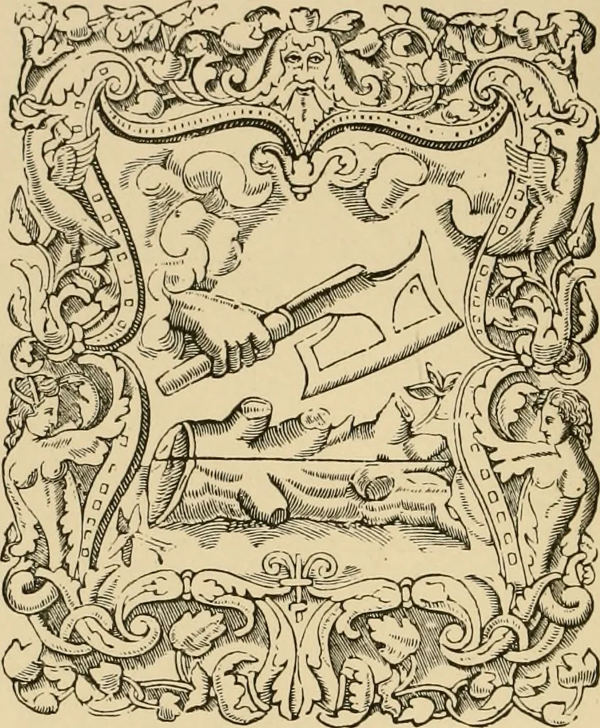 An illustration from The book; its printers, illustrators, and binders, from Gutenberg to the present time, 1890, leaf 179