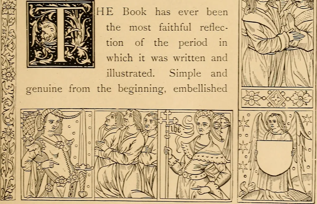 An illustration from The book; its printers, illustrators, and binders, from Gutenberg to the present time, 1890, leaf 20