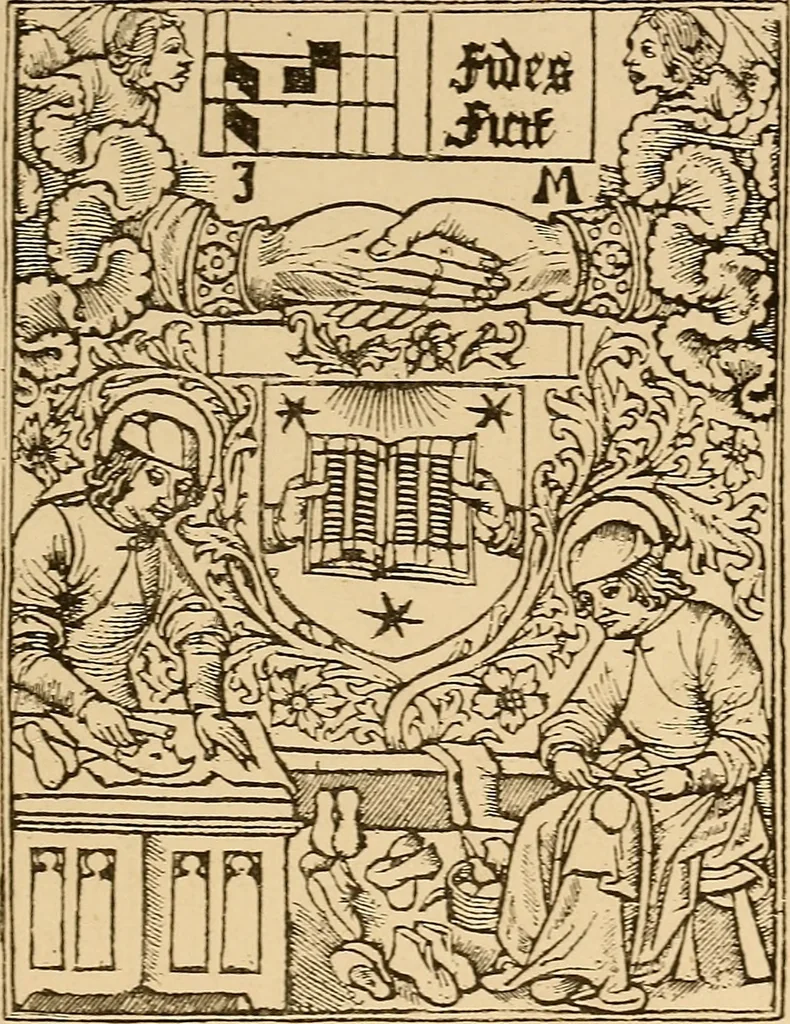An illustration from The book; its printers, illustrators, and binders, from Gutenberg to the present time, 1890, leaf 300