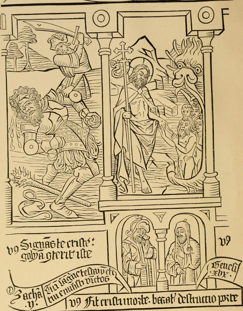 An illustration from The book; its printers, illustrators, and binders, from Gutenberg to the present time, 1890, leaf 5