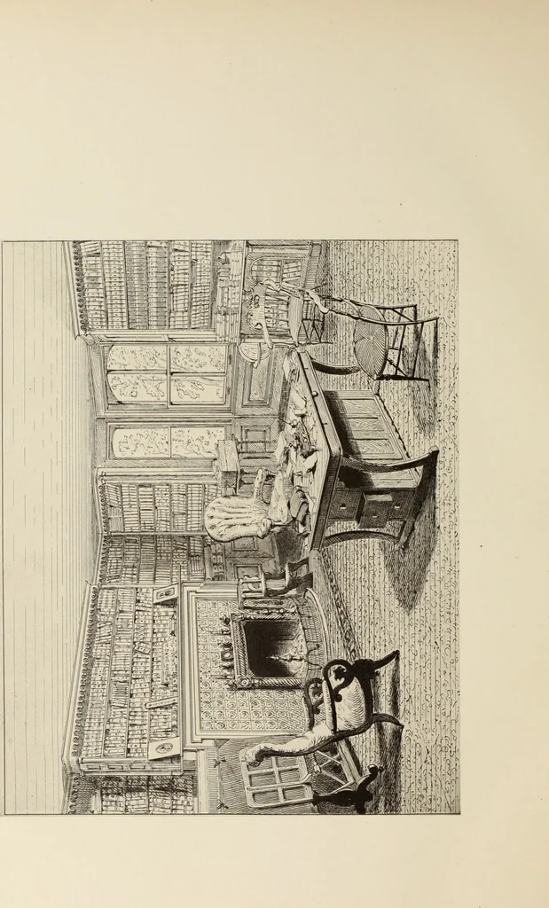 An illustration from The book of American interiors, prepared by Charles Wyllys Elliott from existing houses; with preliminary essays and letterpress descriptions; illustrated in heliotype, 1876, leaf 131