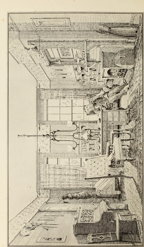 An illustration from The book of American interiors, prepared by Charles Wyllys Elliott from existing houses; with preliminary essays and letterpress descriptions; illustrated in heliotype, 1876, leaf 138