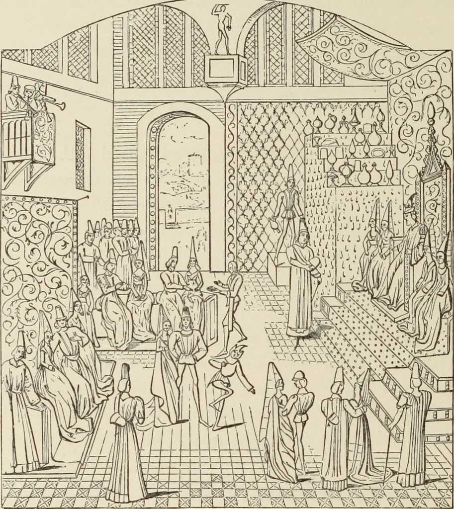 An illustration from The book of American interiors, prepared by Charles Wyllys Elliott from existing houses; with preliminary essays and letterpress descriptions; illustrated in heliotype, 1876, leaf 29