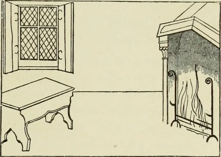 An illustration from The book of American interiors, prepared by Charles Wyllys Elliott from existing houses; with preliminary essays and letterpress descriptions; illustrated in heliotype, 1876, leaf 42