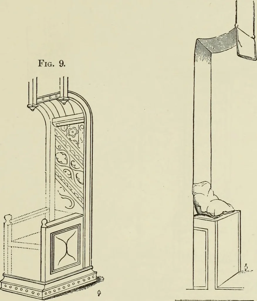 An illustration from The book of American interiors, prepared by Charles Wyllys Elliott from existing houses; with preliminary essays and letterpress descriptions; illustrated in heliotype, 1876, leaf 44
