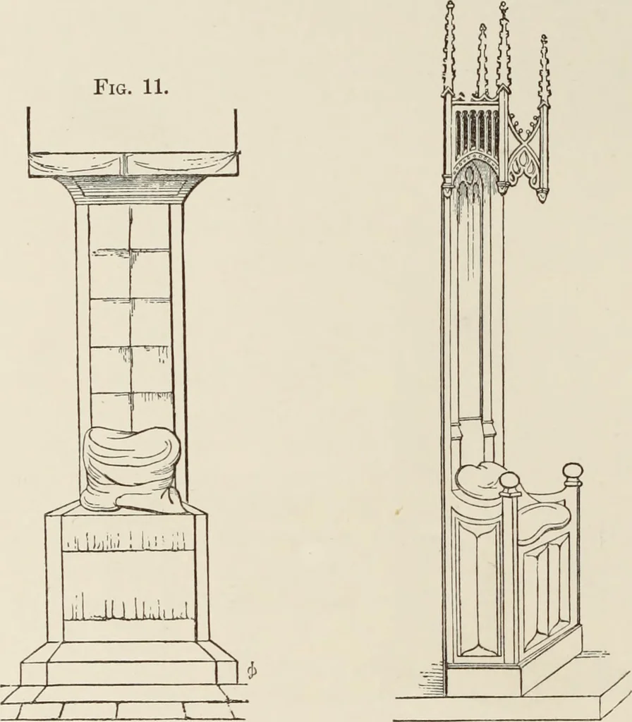An illustration from The book of American interiors, prepared by Charles Wyllys Elliott from existing houses; with preliminary essays and letterpress descriptions; illustrated in heliotype, 1876, leaf 45
