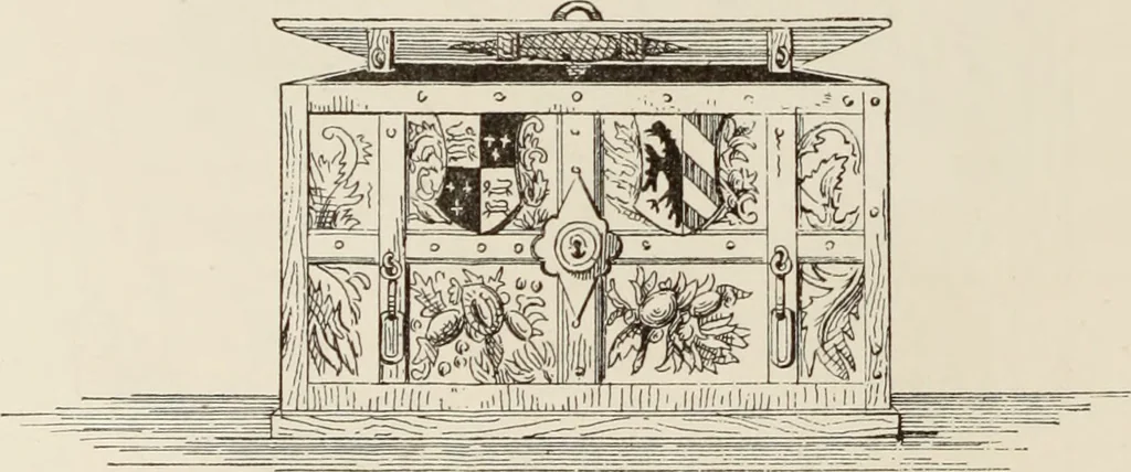 An illustration from The book of American interiors, prepared by Charles Wyllys Elliott from existing houses; with preliminary essays and letterpress descriptions; illustrated in heliotype, 1876, leaf 47