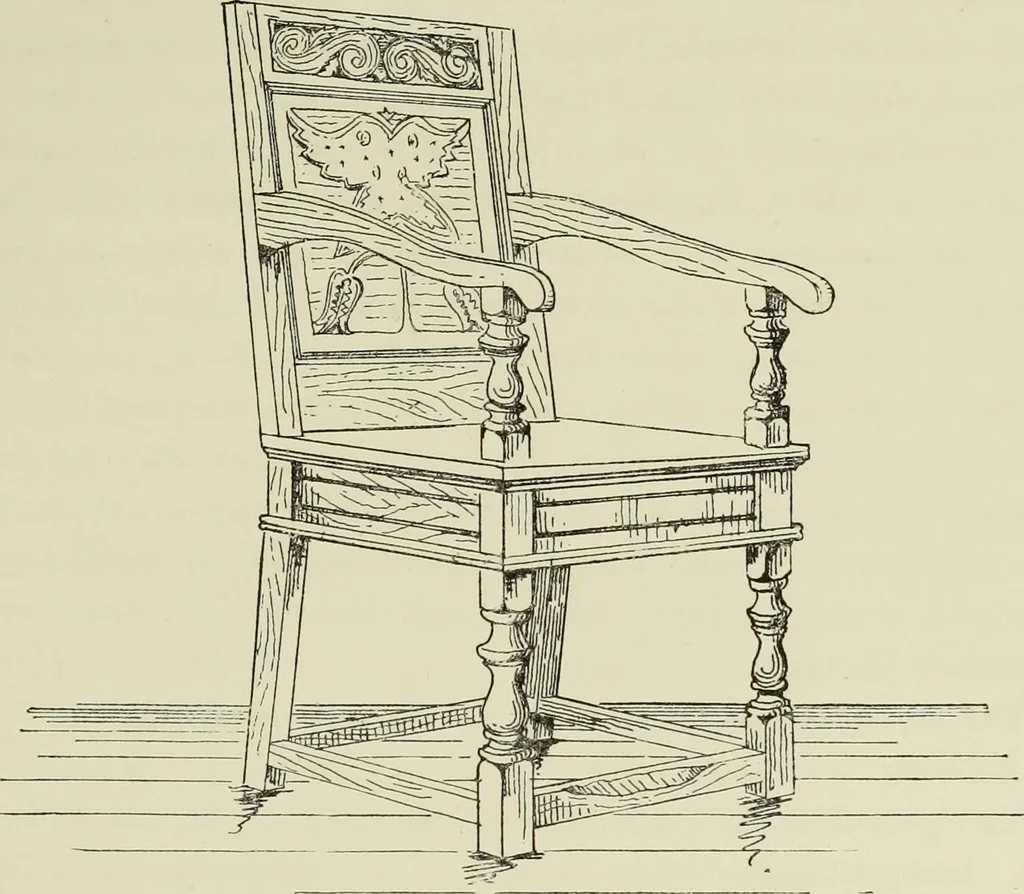 An illustration from The book of American interiors, prepared by Charles Wyllys Elliott from existing houses; with preliminary essays and letterpress descriptions; illustrated in heliotype, 1876, leaf 50