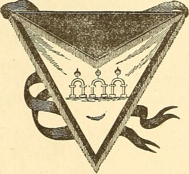 An illustration from The book of the Ancient and accepted Scottish rite of freemasonry, 1899, leaf 119