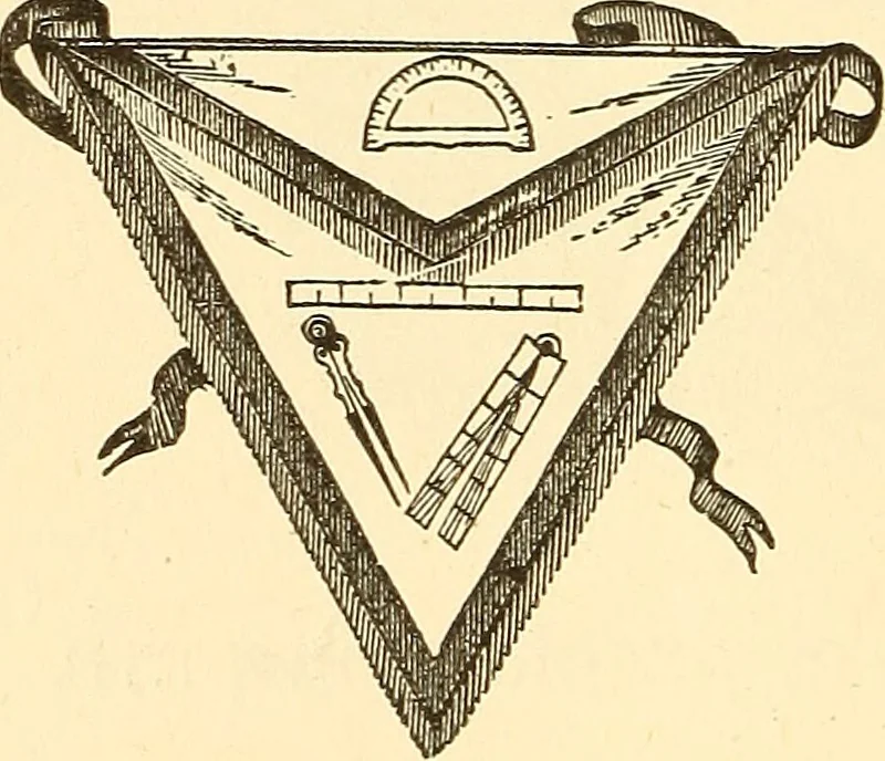 An illustration from The book of the Ancient and accepted Scottish rite of freemasonry, 1899, leaf 139