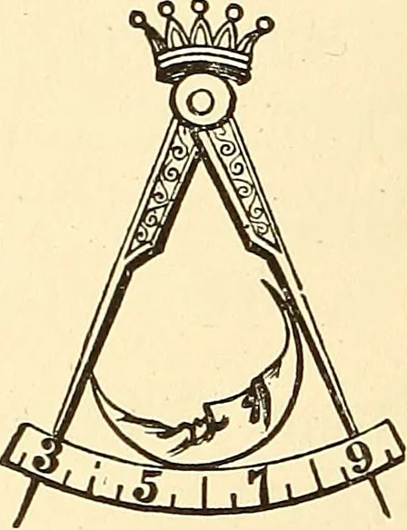 An illustration from The book of the Ancient and accepted Scottish rite of freemasonry, 1899, leaf 189