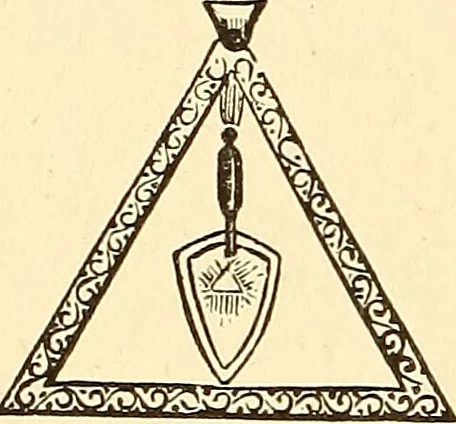 An illustration from The book of the Ancient and accepted Scottish rite of freemasonry, 1899, leaf 189
