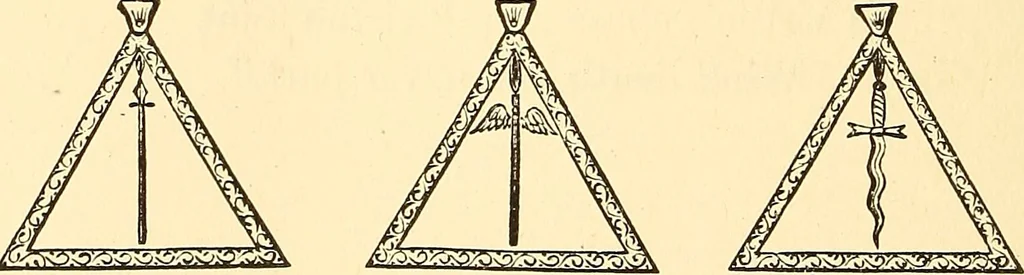 An illustration from The book of the Ancient and accepted Scottish rite of freemasonry, 1899, leaf 189