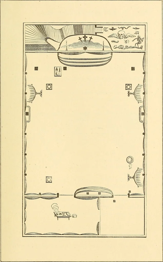 An illustration from The book of the Ancient and accepted Scottish rite of freemasonry, 1899, leaf 260