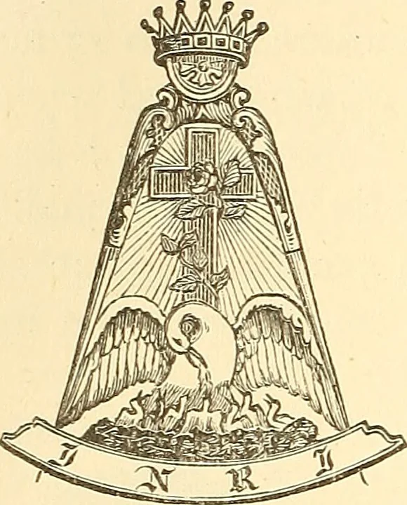 An illustration from The book of the Ancient and accepted Scottish rite of freemasonry, 1899, leaf 263