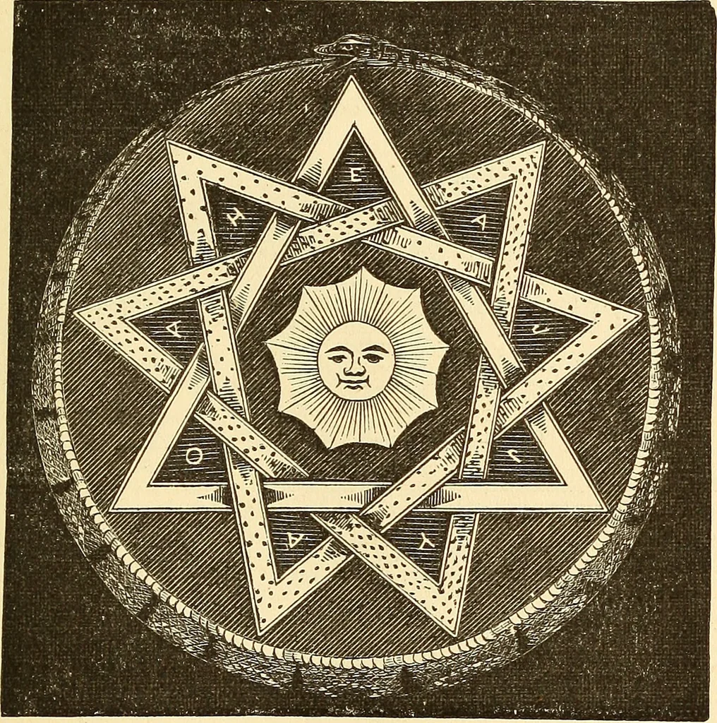 An illustration from The book of the Ancient and accepted Scottish rite of freemasonry, 1899, leaf 30