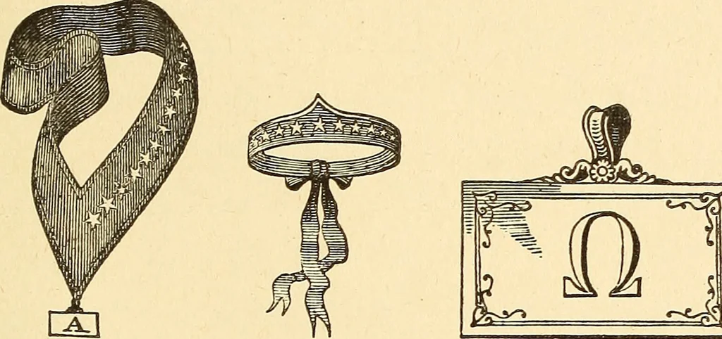 An illustration from The book of the Ancient and accepted Scottish rite of freemasonry, 1899, leaf 304