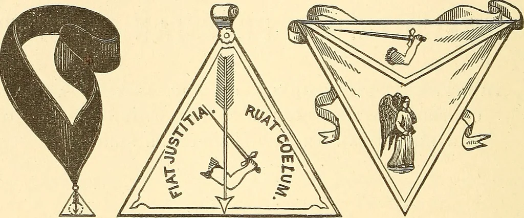 An illustration from The book of the Ancient and accepted Scottish rite of freemasonry, 1899, leaf 329