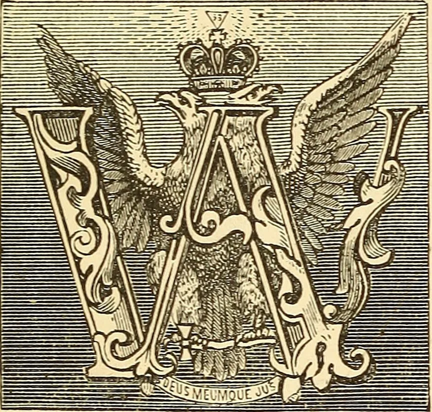 An illustration from The book of the Ancient and accepted Scottish rite of freemasonry, 1899, leaf 34
