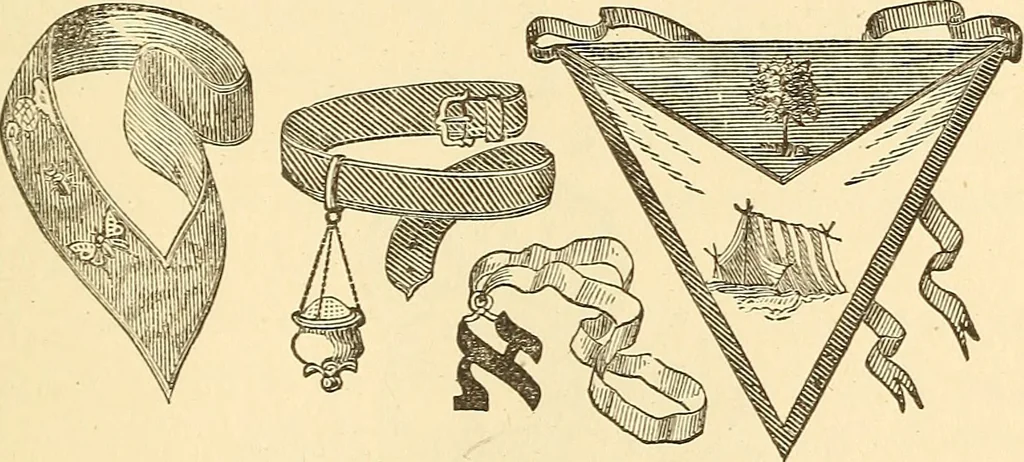 An illustration from The book of the Ancient and accepted Scottish rite of freemasonry, 1899, leaf 362