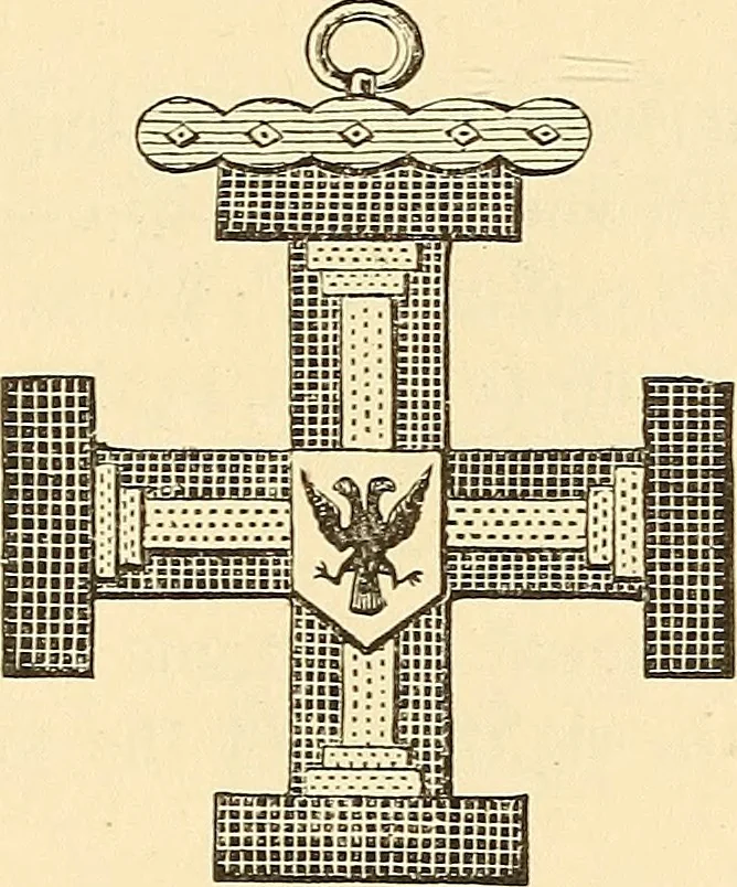 An illustration from The book of the Ancient and accepted Scottish rite of freemasonry, 1899, leaf 400